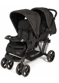 CHIC 4 BABY Chic4Baby , Geschwisterwagen »Doppio, schwarz«, mit Regenschutz; Kinderwagen , schwarz , Kinderwagen