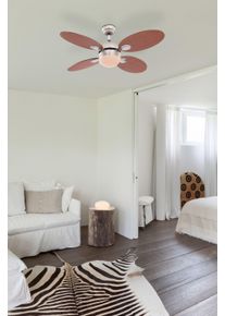 Ventilateur Globo WADE Chrome, Acier inoxydable, Nickel mat, 1 lumière