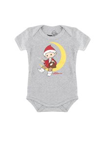 logoshirt , Strampler &raquo;Unser Sandm&auml;nnchen - Mond&laquo;, mit lizenziertem Print , grau , 62 , Toller Baby-Body von logoshirt