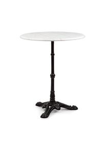 Blumfeldt Patras, bisztró asztal, márványlap, Ø 60 cm, öntöttvas láb