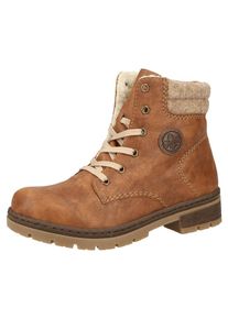 Rieker Dames Veterlaarsjes beige gemêleerd / karamel / donkerbruin 41
