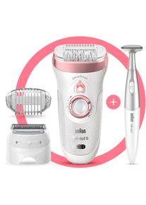 Braun , Epilierer &raquo;Silk-&eacute;pil 9 9-890&laquo;, 4 St. Aufs&auml;tze, f&uuml;r Frauen f&uuml;r eine langanhaltende Haarentfernung , rosegold , Weniger schmerzhaft: 100%...