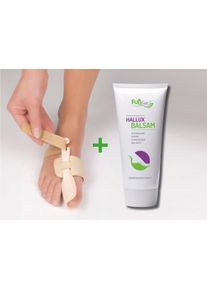 Fu&szlig;gut Fu&szlig;gut , Hallux-Bandage &raquo;Nachtbandage & 100 ml Hallux Balsam&laquo;, rechts, Gr.1 (36-40), Gr.2 (41-46) , beige , Zehenkorrektoren