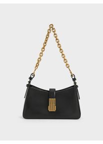 Chain Handle Shoulder Bag