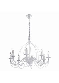 Ideal Lux CORTE Kronleuchter Weiß, 8-flammig