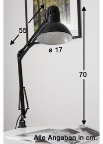 Brilliant Hobby Bureauklem licht Zwart, 1-licht