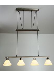 Trio 3751 pendant light stainless steel, matt nickel, 4-light sources