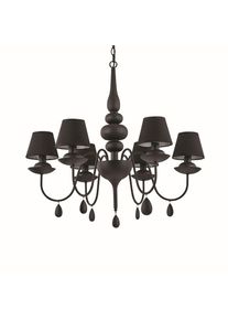 Ideal Lux BLANCHE Kronleuchter Schwarz, 6-flammig