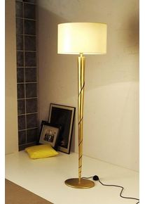 Holländer INNOVAZIONE Lámpara de pie dorado, Blanca, 1 luz