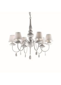 Ideal Lux BLANCHE Kronleuchter Weiß, 6-flammig