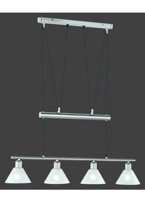 Trio 3751 pendant light stainless steel, matt nickel, 4-light sources