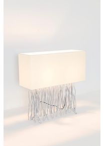 Holländer CAPRI Tafellamp Zilver, 2-lichts