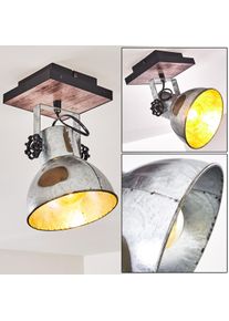 hofstein Hora Ceiling Light Dark wood, silver, 1-light source