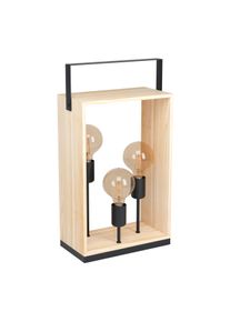 Lampe de table Eglo FAMBOROUGH Brun, Noir, 3 lumières