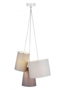 Brilliant TRIAL Pendant Light grey, 3-light sources