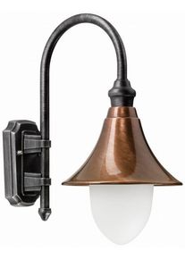 LCD Lengerich Buiten muurverlichting Koperkleurig, 1-licht