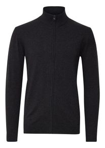 INDICODE JEANS Heren Gebreid vest 'Badi' donkergrijs S