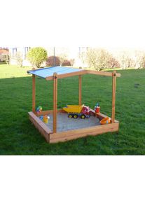 Promadino , Sandkasten &raquo;MULTI&laquo;, BxLxH: 140x140x131 cm , braun , honigfarben