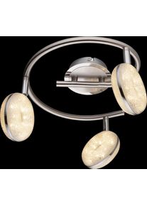 Globo LAILA Deckenleuchte LED Nickel-Matt, 3-flammig