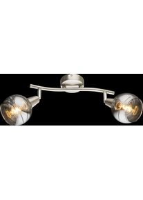 Globo ROMAN Reflektor sufitowy LED Nikiel matowy, 2-punktowe
