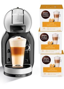 Nescaf&eacute; DOLCE GUSTO Nescaf&eacute; Dolce Gusto , NESCAF&Eacute;&reg; Dolce Gusto&reg; Kapselmaschine &raquo;KP123B Mini Me&laquo;, inkl. 3 Kapselpakete Latte Macchiato im Wert von UVP 14,97&euro; , grau ,...
