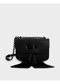 Satin Scarf Double Strap Shoulder Bag