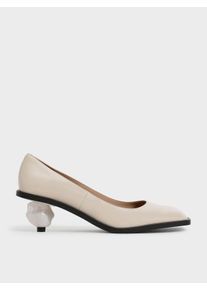 Sculptural Heel Pumps (Kid Leather)