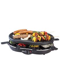 Silva Homeline , Raclette &raquo;PK-RK 083&laquo;, 8 St. Raclettepf&auml;nnchen, 1200 W , schwarz , 8 Holzspatel