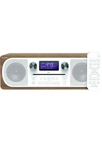 pure , Stereoanlage »Evoke C-D6«, (Bluetooth Digitalradio (DAB+)-UKW mit RDS 20 W) , braun