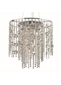Ideal Lux EVASIONE Hängeleuchte Chrom, 10-flammig