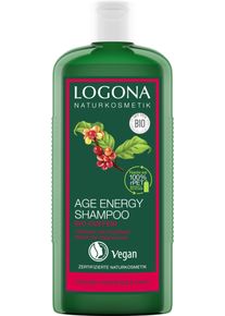Logona , Haarshampoo &raquo;Age Energy Shampoo Bio-Coffein&laquo; , farblos , NaTrue zertifizierte Naturkosmetik mit veganer Formel