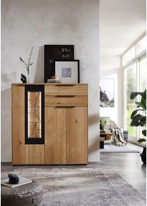 WÖSTMANN MARKENMÖBEL , Highboard, Modell 4254 und 4254B, wahlweise mit Beleuchtung