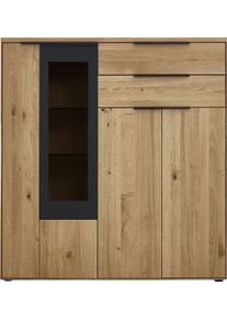 WÖSTMANN MARKENMÖBEL , Highboard, Modell 4214 und 4214B, wahlweise mit Beleuchtung