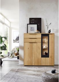 WÖSTMANN MARKENMÖBEL , Highboard, Modell 4213 und 4213B, wahlweise mit Beleuchtung