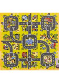 KIK EVA hab puzzle CITY 30x30 cm - 9db, KX7977