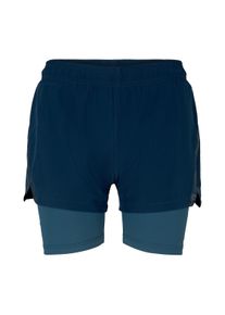 Tom Tailor Damen Funktions Shorts 2 in 1, blau, Print, Gr. XS,