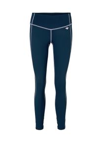 Tom Tailor Damen Sport Leggings, blau, Logo Print, Gr. XS,