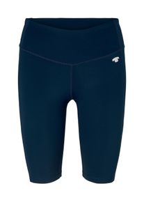 Tom Tailor Damen unifarbende Shorts, blau, Logo Print, Gr. XS,