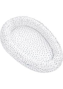 Julius Z&ouml;llner Julius Z&ouml;llner , Kuschelnest &raquo;NIDO Jersey, Dots grau&laquo;, Made in Germany , wei&szlig;