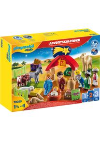 Playmobil® , Adventskalender »Weihnachtskrippe (70259), Playmobil 1-2-3«, ab 18 Monaten , bunt