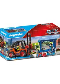 Playmobil® , Konstruktions-Spielset »Gabelstapler mit Fracht (70772), City Action«, (32 St.), Made in Germany , bunt