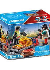 Playmobil® , Konstruktions-Spielset »Zollkontrolle (70775), City Action«, (49 St.), Made in Europe , bunt