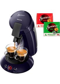 Senseo , Kaffeepadmaschine »HD6554/40 New Original«, inkl. Gratis-Zugaben im Wert von 5,- UVP , blau , Kaffeemaschine