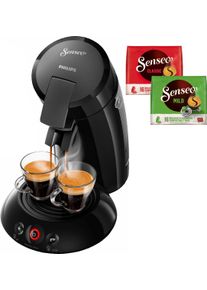 Senseo , Kaffeepadmaschine »HD6554/68 New Original«, inkl. Gratis-Zugaben im Wert von 5,- UVP , schwarz , Kaffeemaschine