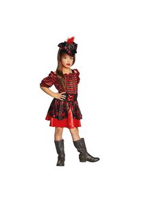 Rubies Pirate dress black-red for girls | kids halloween costume