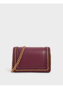 Chain Rimmed Crossbody Bag