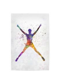 Poster "Watercolor winning runner" artboxONE Plakater - 18x13 cm