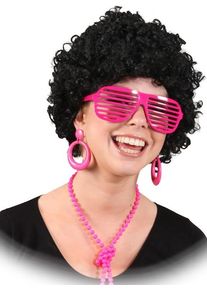 Orlob Orecchini retrò rosa neon (3er Multipack)
