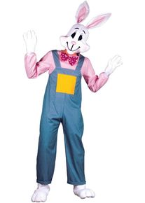 Widmann Funny bunny in dungarees costume