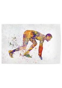 Poster "Runner in watercolor" artboxONE Plakater - 18x13 cm